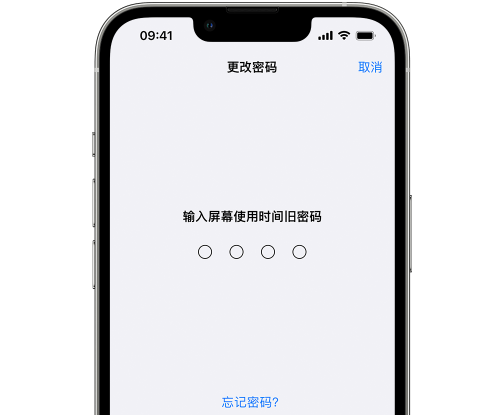 谢家集iPhone屏幕维修分享iPhone屏幕使用时间密码忘记了怎么办 