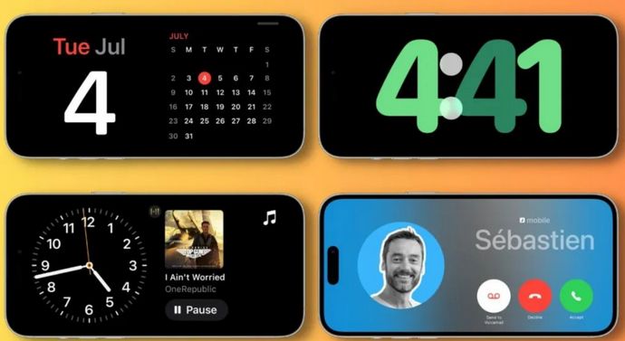 谢家集苹果手机维修分享iOS17横屏充电待机显示有什么好处 