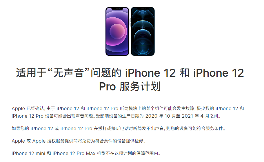 谢家集苹果手机维修分享iPhone 12/Pro 拨打或接听电话时无声音怎么办 